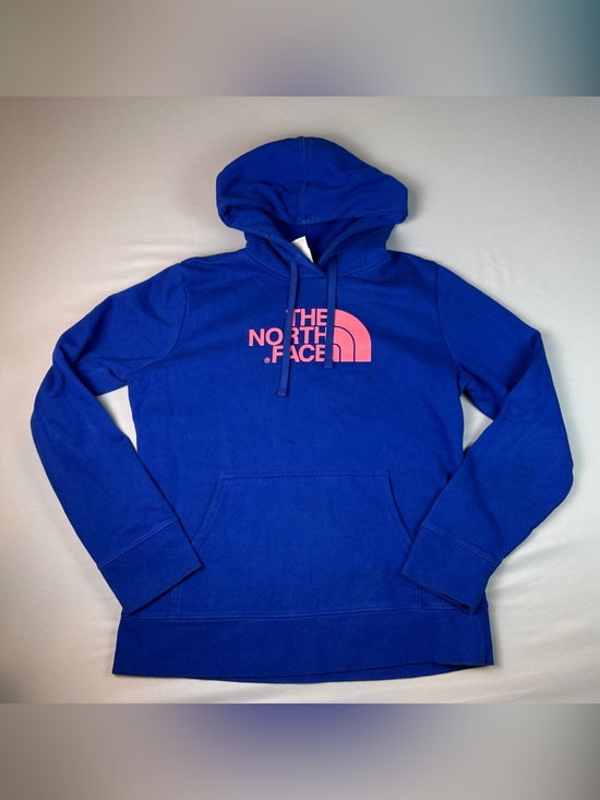 The North Face Tops - North Face Women’s Royal Blue Hoodie Sweatshirt Pink Logo